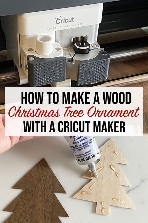 Cut Wood Ornaments With Cricut, Wood Cricut Ornaments, Cricut Veneer Projects, Wood Ornaments Cricut, Cricut Wood Veneer Projects, Cricut Wood Ornaments, Monogram Ornaments Diy, Basswood Projects, Wood Tree Ornaments