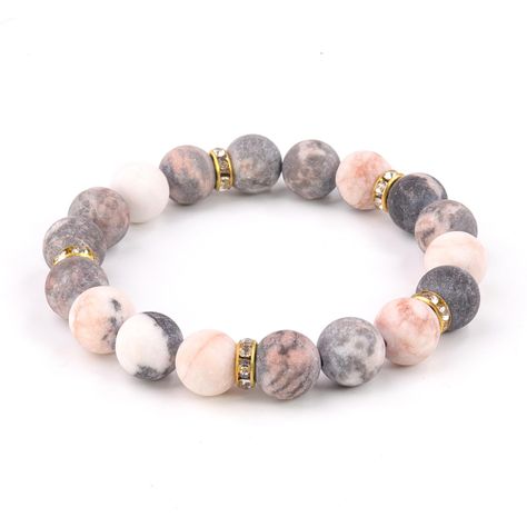 PRICES MAY VARY. Metal type: no Item dimensions: 0.39 inches Item length: 3.3 inches Pink Quartz Bracelet, Pink Bracelets, Bracelets Pink, Healing Gemstone Bracelets, Pink Zebra, Healing Bracelets, Quartz Bracelet, Bracelets For Women, Pink Quartz