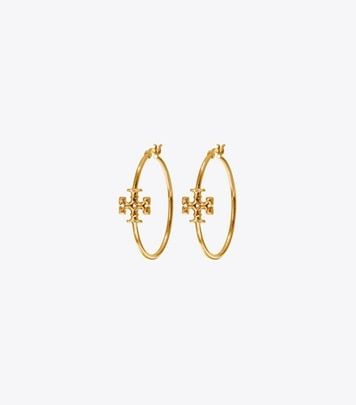 Miller Hoop Earring: Women's Designer Earrings | Tory Burch Tory Burch Earrings, Designer Rings, Pearl Hoop Earrings, Large Hoop Earrings, Crystal Stud Earrings, Beaded Hoop Earrings, Pearl Stud Earrings, Crystal Pearls, Pearl Studs