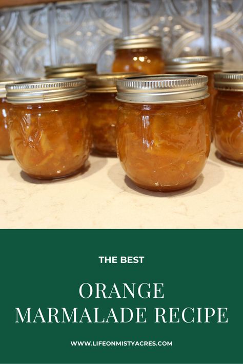 Orange Marmalade Recipe - Life on Misty Acres Preserving Oranges, Leftover Oranges, Oranges Recipe, Orange Marmalade Recipe, Scented Vinegar, Marmalade Recipe, Orange Marmalade, Popcorn Recipes, Breakfast Toast