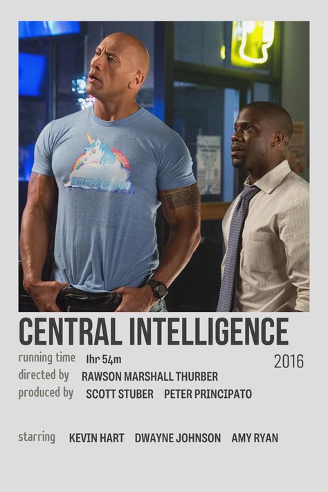 Kevin Hart And Dwayne Johnson, Central Intelligence Movie, Kevin Hart Movies, The Rock Movies, Dwayne Johnson Movies, Central Intelligence, Climbing Mountains, Poster Information, Movie To Watch List