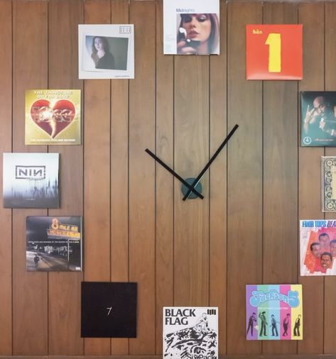 Lp Wall, Clock On Wall, Wall Clock Display, Vinyl Record Clock, Clock Display, Record Clock, Four Tops, Black Flag, Vinyl Record Album