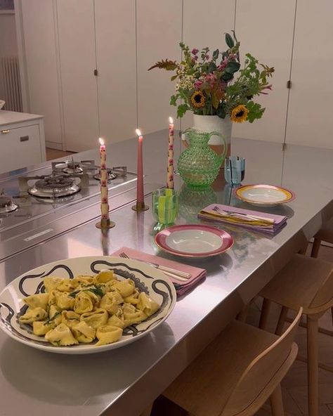 Matilda Bea, Late Night Pasta, Scandi Aesthetic, Ball Food, Art Deco Apartment, Late Night Dinner, 2024 Moodboard, Scandi Home, Tablescape Inspiration