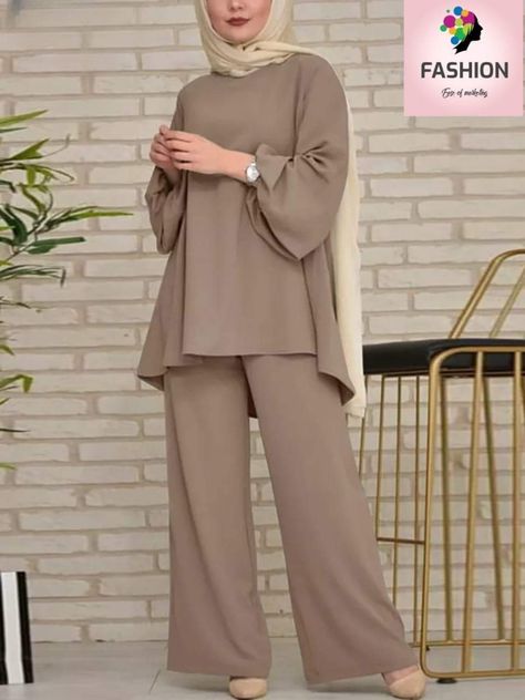 Hijab Suit Outfit, Islamic Wear, Fashion Outfits Modest, Simple Dress Casual, Modest Casual, Co Ords Outfits, Clothing Pattern Design, Modest Casual Outfits, Classic Style Outfits