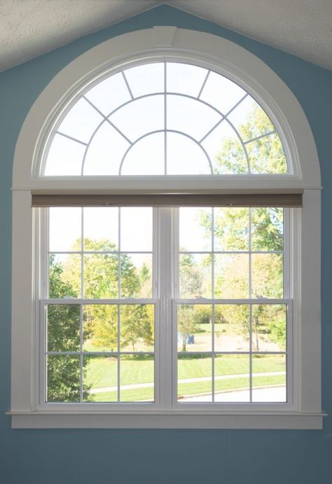 Half Round Window Trim Half Circle Window, Bedroom Window Design, Craftsman Window, Diy Window Trim, House Window Design, Window Molding, Window Casing, Window Grill Design, Farmhouse Windows