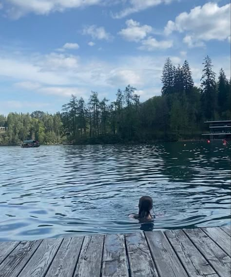 California Lake House, Wild Water Swimming, Lakehouse Aesthetics, Lake Swimming Aesthetic, Lake Days Aesthetic, Lake Aesthetics Summer, Lake House Pictures, The House Across The Lake, House Across The Lake