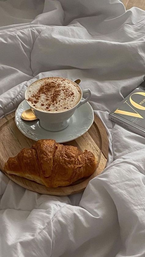 Romanticize My Life, Work From Bed, My Own Boss, Croissant Breakfast, Tumblr Food, Coffee Shop Aesthetic, Aesthetic Cozy, Work From Anywhere, Lifestyle Aesthetic