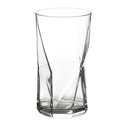 IKEA PLANERA glass Clear Glass Tumbler, Funky Glasses, Ikea Ireland, Glassware Drinking, Ikea Store, London Flat, Ikea Family, Homewares Shop, Water Glass