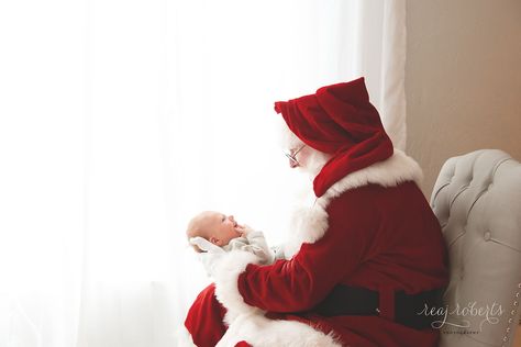 Newborn Santa Photos, Newborn Photos With Santa, Newborn Pictures With Santa, Infant Santa Pictures, Santa And Baby Photo Ideas, Baby Pictures With Santa, Baby With Santa Pictures, Santa Baby Pictures, Newborn Santa Pictures