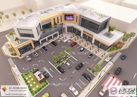 Shopping Malls Architecture, Mall Layout Design, Small Strip Mall Designs, Strip Mall Architecture Plan, Commercial Center Plan, Small Shopping Complex Design, Commercial Shops Plan, Small Plaza Design, Plaza Design Plan