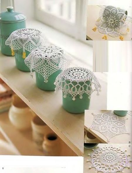 Crochet doilies lifehack for home decor Taplak Meja Crochet, Crochet Jar Covers, Cozy Crochet Patterns, Confection Au Crochet, Bonnet Crochet, Lace Doily, Crochet Circles, Crochet Table Runner, Crochet Doily Patterns