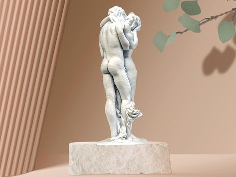 Decorative sculpture lovers couple partner statue, The perfect Valentine's Day gift! , the perfect desk decoration. Two loving home decorations made by hand from resin. Aesthetics and emotions go hand in hand in this decorative, simple yet elegant figure. The extreme level of detail and the matt, handmade paintwork give this massive 3D printed statue a special atmosphere. The incredible details of this decorative art statue are guaranteed to amaze your visitors! A great gift for a birthday, anniversary or perhaps for moving into a new apartment, we offer this beautiful yet minimalist resin 3D print in 3 different sizes: 5 cm, 12.5 cm and 24 cm. Sculpture Lovers, Couple Sculpture, Architectural Sculpture, Valentine's Day Gift Ideas, Art Statue, Decorative Sculpture, Love Couple, Desk Decor, Favorite Things Gift