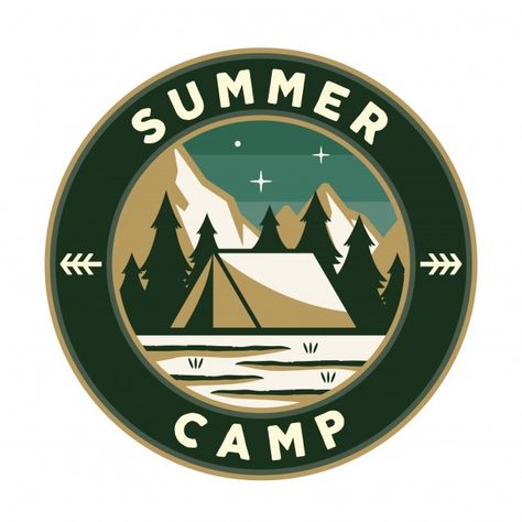 Camping Logo Design, Logo Camping, Camping Vector, Camp Icon, Camping Logo, Badge Illustration, Icon People, Camping Icons, Camp Logo