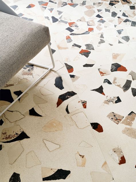 I Found a Way to Get Terrazzo Flooring for a Fifth of the Price Moodboard Fillers, Terazzo Floor, Diy Terrazzo, Terrazzo Floors, Interior Tiles, Terrazzo Tile, Feature Tiles, Terrazzo Flooring, Tiles Design