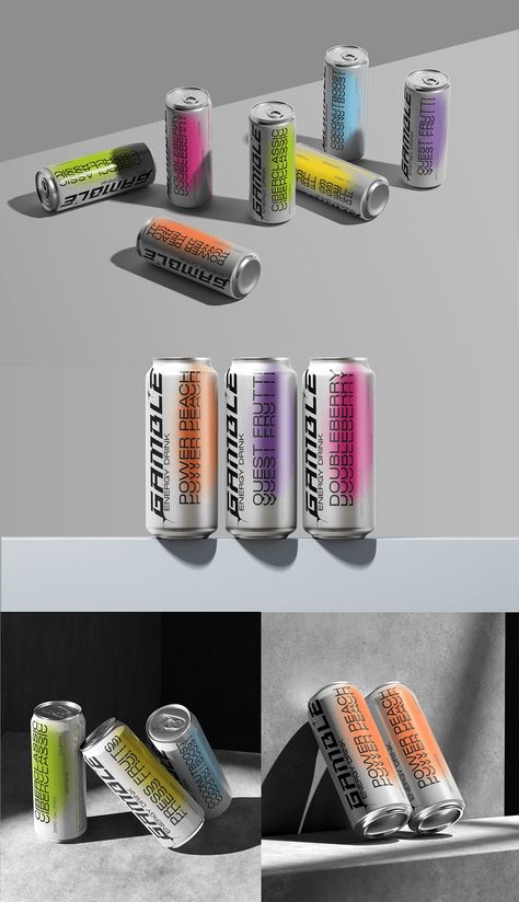 GAMBLE || Energy drink || Packaging design Energy Drink Packaging Design, Energy Drink Packaging, Drink Packaging Design, Drink Packaging, Drinks Packaging Design, Drinks Brands, Design Label, Drinks Design, Graphic Design Product