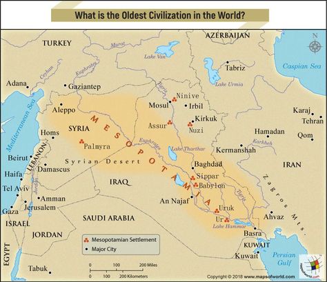 The oldest civilization in the world is the ancient Mesopotamian civilization. Mesopotamia dates back to around the 4th millennium BCE, though its beginnings go back even further, to around 4500 BCE. While there have been plenty of older settlements discovered all around the world, Mesopotamia is the oldest of what is truly considered a civilization. In fact, some of the oldest settlements have been found in Mesopotamia itself. Check website for more. Mesopotamian Civilization, Sejarah Kuno, Semitic Languages, Jordan Amman, 6th Grade Social Studies, Apps For Teens, Ancient Mesopotamia, Interracial Dating, Baghdad