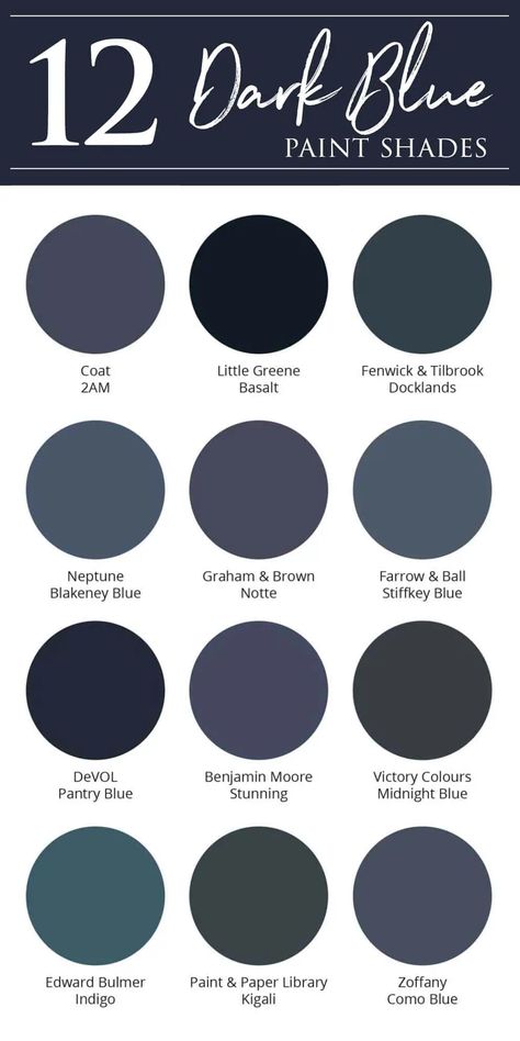 Later Dark Blue Study Room, Dark Slate Blue Paint, Deep Navy Bedroom, Dark Accent Wall Bedroom Navy Blue Paint Colors, Dark Blue Interior Paint, Deep Blue Paint Colors, Room Ideas Dark Blue, Dark Blue Wall Paint, Dark Blue Study