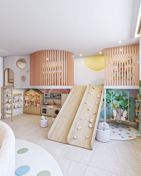 Indoor Playground Design, Indoor Playroom, Kids Cafe, Basement Playroom, Girls Playroom, Toddler Playroom, Kids Playroom Decor, Playroom Design, Nursery Room Inspiration