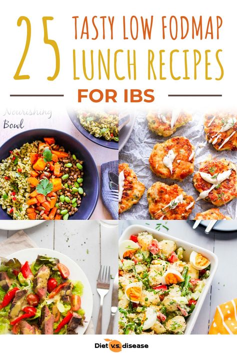 Are you stuck for low FODMAP lunch ideas? We’ve rounded up 25 tasty low FODMAP lunch recipes that will help keep you on track. Click the recipe title for the full recipe ingredients and cooking method. #dietitian #nutritionist #lowfodmap #nutrition #health Low Food Map Lunch Ideas, Fodmap Lunches For Work, Low Fodmap Quick Meals, Low Fodmap Lunches For Work, Fodmap Diet Plan 21 Days, Low Fodmap Work Lunch, Low Fodmap Bowl Recipes, Low Fod Map Recipe, Los Fodmap Recipes