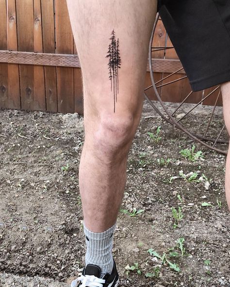 Simple and Easy Pine Tree Tattoo – Designs & Meanings (2019) - Page 44 of 60 - tracesofmybody .com Pine Tree Tattoo Men, Pine Tree Tattoo Designs, Sleeve Tattoos Ideas, Pine Tattoo, Tree Sleeve Tattoo, Black And Grey Tattoos For Men, Delicate Tattoos For Women, Tree Tattoo Men, Japanese Tattoos For Men