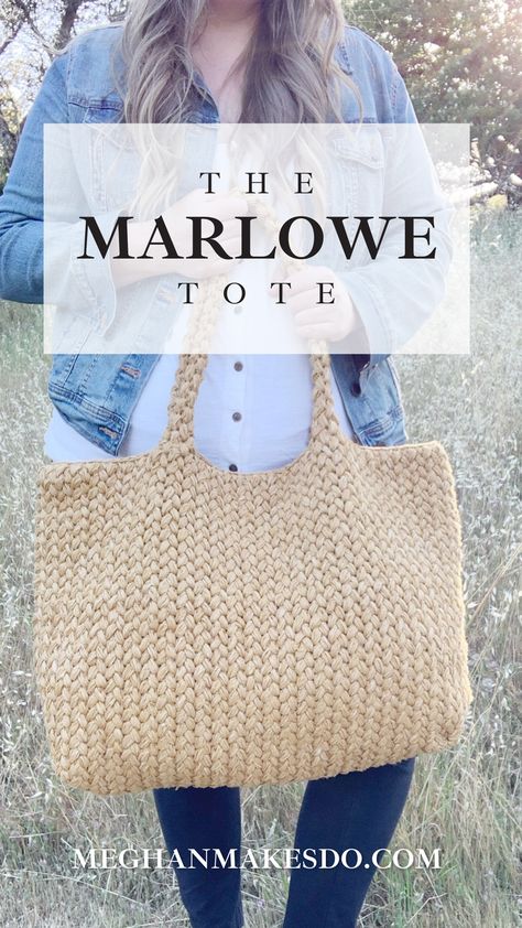 crochet this giant Summer tote bag today using this free pattern and video tutorial Tote Crochet, Crochet Tote Pattern, Free Crochet Bag, Crochet Bag Pattern Free, Bag Pattern Free, Clothing Diy, Crochet Clutch, Crochet Handbags Patterns, Diy Bags