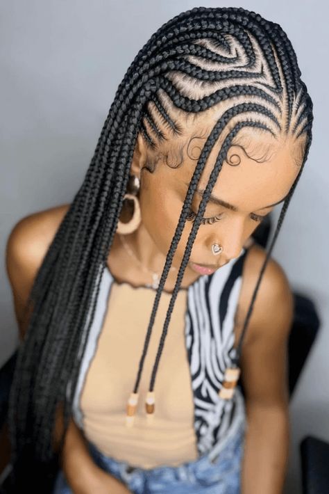 braided hairstyles, black hair, captivating styles Cute Braided Hairstyles For School, Braids For The Summer, Stylish Braids, Senses Gift, Braided Hairstyles For Black Hair, Inspiring Hairstyles, Lemonade Braids Hairstyles, Black Hairstyles With Weave, Black Hair Updo Hairstyles