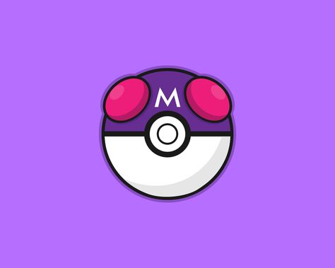 Pokémon Go - Master Ball Draw by - Vetor Book Masterball Pokemon, Master Ball Pokemon, Pokemon 2000, Tufting Rug, Pokémon Party, Master Ball, Slime Wallpaper, Pokemon Ball, Ball Drawing