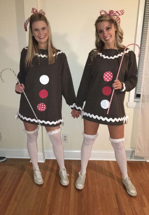 Gingerbread Man Costume Women, Gingerbread Diy Costume, Holiday Costume Ideas Christmas, Diy Gingerbread Costume, Gingerbread Costume Diy, Diy Gingerbread Man Costume, Gingerbread Man Halloween Costume, Gingerbread Girl Costume, Christmas Party Costume Ideas