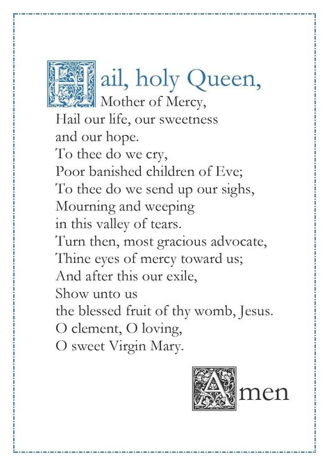 This Digital Prints item by OrateFratresDesigns has 50 favorites from Etsy shoppers. Ships from United States. Listed on 11 Jun, 2024 Hail Holy Queen Prayer, Prayer Cards Printable, Hail Mary Prayer, Hail Holy Queen, Prayers Of Encouragement, Vintage Holy Cards, Apostles Creed, Spiritual Prayers, Rosary Prayer