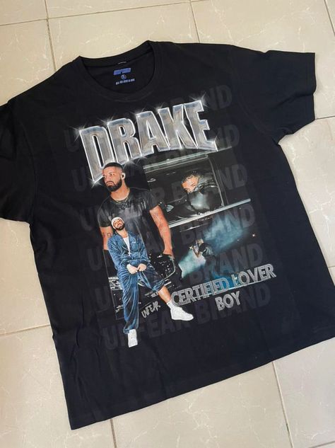 Claire Drake, Drake Merch, Drake Hoodie, Drake Clothing, Drake Concert, Vintage Rap Tees, Outfit Oversize, Black Birthday, Graphic Tee Outfits