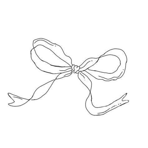 Bow Drawing, Dibujo Simple, Desain Quilling, Bow Tattoo, Modern Tattoos, Aesthetic Board, Dainty Tattoos, Tattoo Outline, Outline Drawings