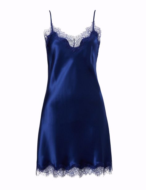 Short Slip Dress, Silk Chemise, Camisole Set, Silk Sleepwear, Pajama Dress, Silk Trousers, Silk Pajamas, Blue Silk, To Sleep