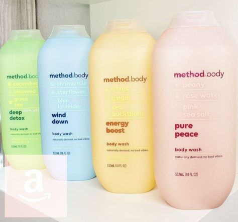 Method Body wash, different scents and sizes now available on Amazon. Korean Shower Products, Korean Supplies, Method Body Wash, Sking Care, Shower Products, Different Scents, Body Hygiene, Shower Skin Care, Body Smells