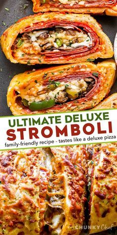 Lunch Meat Stromboli, Stromboli Ideas, Stromboli Italian, Pizza Stromboli, Stromboli Recipe Easy, Salty Tart, Homemade Stromboli, Pizza Marinara, Pepperoni Bread