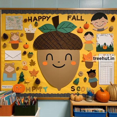 Child Art, Free Coloring Pages, Craft, Clipart, Art Ideas, Gardening at Treehut.in Acorn Bulletin Board, Jungle Bulletin Boards, Craft Clipart, Group Art Projects, Spring Bulletin, Hallway Displays, Christmas Bulletin Board, Spring Bulletin Boards, Writing Station