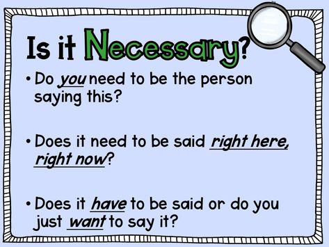 THINK Before You Speak Lesson How To Think Before Speaking, Think Before Speak, Before You Speak, How To Think Before You Speak, Before You Speak Think, Think Before You Speak Quotes, Think Acronym, Facilitation Techniques, Behavior Reflection