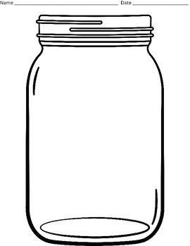 Use these printable blank canning jar templates for your students to fill with special words or drawings! Fill In The Jar, Jar Art Drawing, Mason Jar Outline, Layered Recipes, Mason Jar Drawing, Mason Jar Template, Pickle Jar Crafts, Mason Jar Printables, Fill The Jars Template