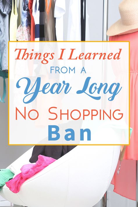 Could you go a whole year without buying new clothes? This woman did! See what she learned from a year long no shopping ban. Shopping Challenge, Spending Freeze, Budget Advice, No Spend Challenge, Things I Learned, My Year, Frugal Living Tips, Budgeting Finances, Money Matters