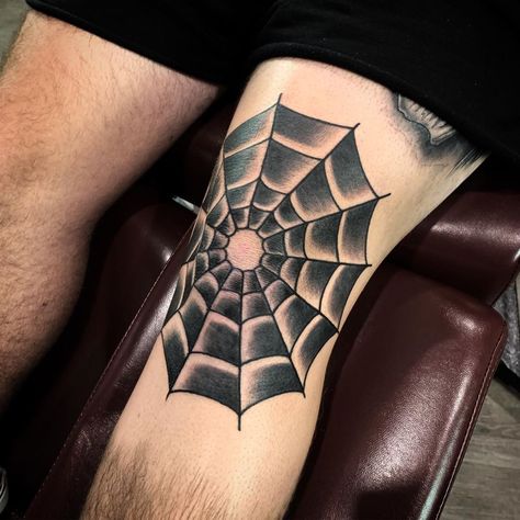 Tattoos Spider Web, Web Tattoo Ideas, Spider Web Tattoos, Traditional Tattoo Illustration, Tattoos Spider, Hexagon Tattoo, Art Inspired Tattoos, Traditional Black Tattoo, Tattoo Design For Hand