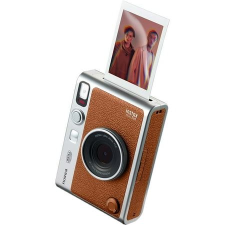 FUJIFILM INSTAX MINI EVO Hybrid Instant Camera | Brown Fujifilm Instax Mini Evo, Instax Mini Evo, Fujifilm Instax Mini 90, Instax Frame, Instax Mini 90, Instax Film, Instax Mini Film, Instax Photos, Fujifilm Camera