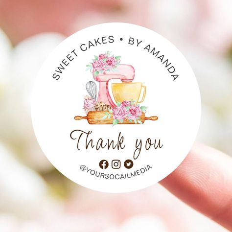 Stickers Cake Design, Sticker Cake Design, Cake Logo Design Ideas Business Cards, Logo Sweet Cake, Dessert Logo Ideas, Business Sticker Ideas, Sweets Logo Design Ideas, Cake Sticker Design, Cake Business Logo Ideas