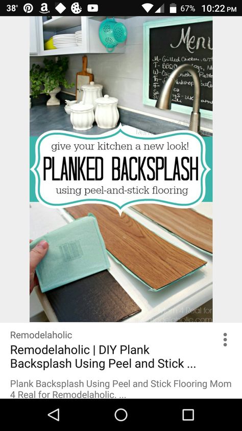 Diy Kitchen Backsplash Cheap, Inexpensive Backsplash Ideas, Peel And Stick Flooring, Kitchen Backsplash Peel And Stick, Backsplash Cheap, Trendy Kitchen Backsplash, Diy Kitchen Backsplash, Peel And Stick Floor, Kitchen Design Diy