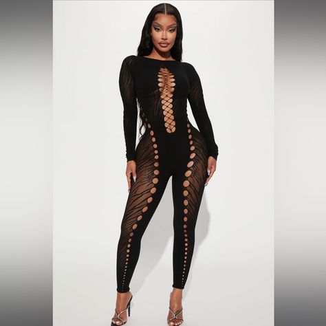 Seamless Jumpsuit, Jumpsuit Long Sleeve, Mesh Jumpsuit, Jumpsuit Long, Cut Out Leggings, Black Seamless, Fashion Nova Pants, White Jumpsuit, Long Jumpsuits