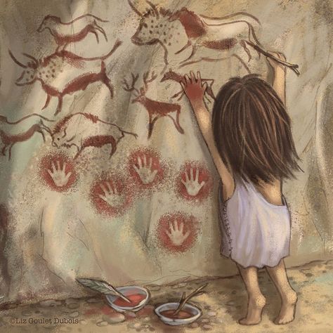 Stone Age Art, Prehistoric Cave Paintings, Prehistoric Age, Kardashian Makeup, Kim Kardashian Makeup, Cave Drawings, Cave Painting, Perspective Drawing Lessons, Pagan Art