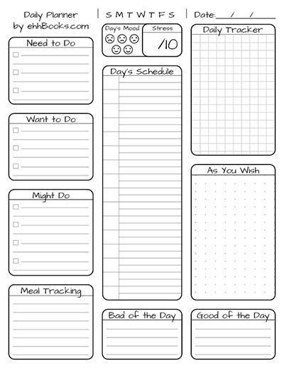 Daily Planner Books, Cute Planner Templates Free Printable, Diy Planner Pages Ideas, Rocketbook Templates Free, Day Planner Printables Free, Goodnotes Daily Planner Template Free, Bullet Journal Printables Free Templates, Journal Templates Layout, Free Journal Printables Templates