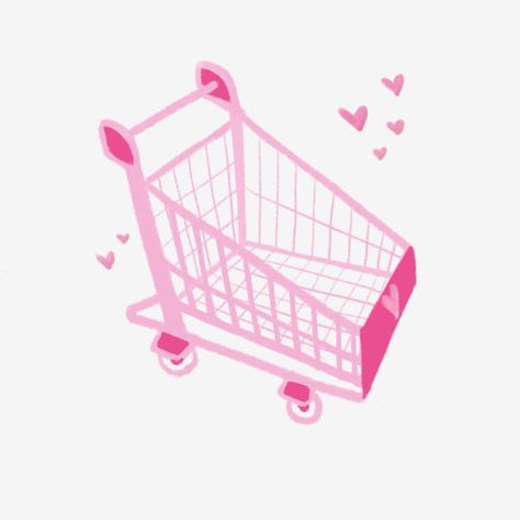 Cute Shopping Cart Icon, Shopping Cart Tattoo Design, Pink Shopping Cart Icon, Pink Shopping Icon, Shopping Icon Aesthetic, Shopping Cart Aesthetic, Shopping Cart Illustration, Pink Shopping Cart, Tablet Customization