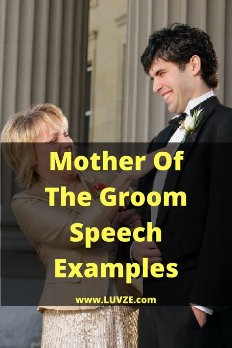 Mother Of The Groom Speech, Rehearsal Dinner Speech, Mother Of Groom Speech, Wedding Speech Ideas, Groom Speech Examples, Mother Son Wedding Dance, Speech Examples, Wedding Rehearsal Dinner Decorations, Wedding Toast Samples