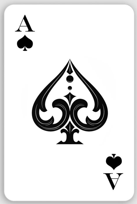 Ace Of Spades Tattoo, Playing Card Tattoos, Casino Tattoo, Spade Tattoo, Ace Tattoo, Moon Stars Art, Card Tattoo Designs, Chicano Lettering, Art Shed