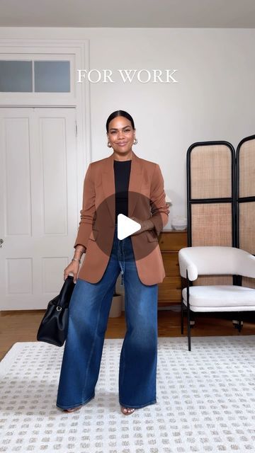 ANNA MAE GROVES | LIFESTYLE on Instagram: "Part 2 of the @walmartfashion fall drop! Highlighting two pair of jeans- a wide leg and a very wearable, subtle barrel! True to size but if you like a more loose fit you can size up in the barrel jeans! Everything’s in my I t k or comment LINK for a DM to the exact items! #WalmartPartner #WalmartFashion   https://liketk.it/4N5T2" Wide Leg Jeans Outfit Ideas, Barrel Jeans Outfit, Wide Leg Jeans Outfit Fall, Wide Leg Jeans Outfit, Walmart Fashion, Stage Outfits, Jean Outfits, Wide Leg Jeans, Barrel