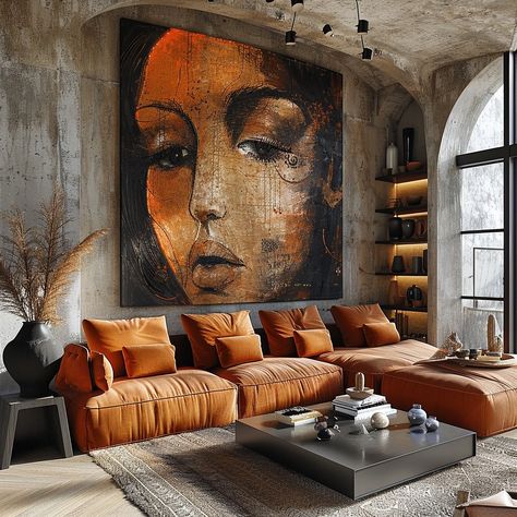 Beautiful burnt orange sectional highlighting darker tones mixed with sunset tones Link in Bio Inspo By @turkishbazaarlv Shop Catalog Instore and Online . . . . . . . #turkish #turkishbazaarlv #lasvegas #homedecor #interiordesign #homeinspo #homedesign #interiorstyling #interiordecorating #homedecoration #interiorstyle #homeinterior #interiors #homedecorinspiration #interiordesigner #homedecorating #interiordecorinspiration #homegoals #interiorinspo #homedecorideas #interiorlovers #interi... Burnt Orange Sectional, Burnt Orange Rooms, Orange Sectional, Elegant Living Room Decor, Modern Living Room Interior, Classy Decor, Architecture Model House, Unique Interior Design, Japanese Interior